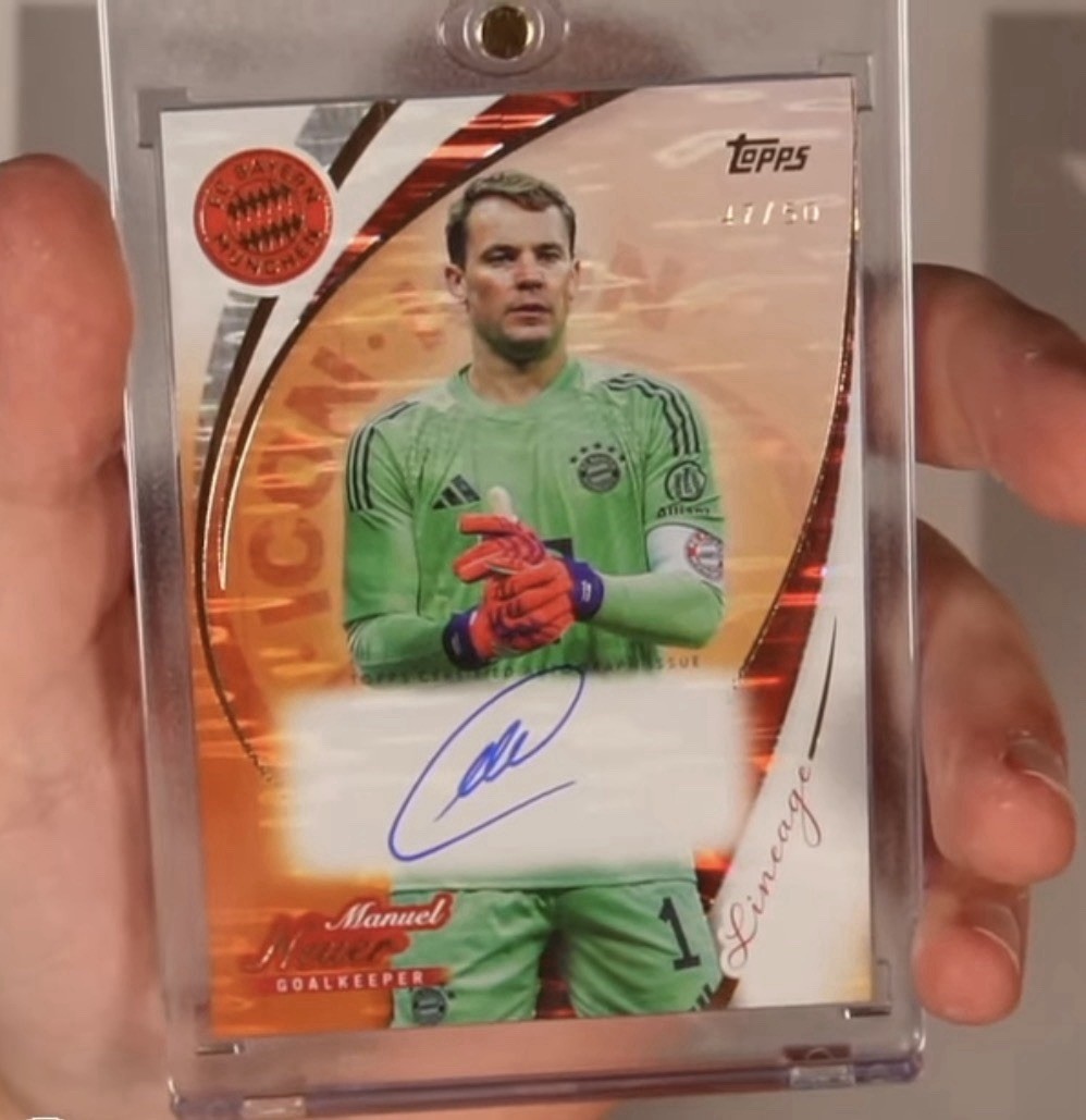 25/26 Topps Lineage FC Bayern München Manuel Neuer/50 On Card Auto