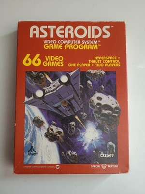 Atari 2600 Game Cartridge, Asteroids, Complete - CIB