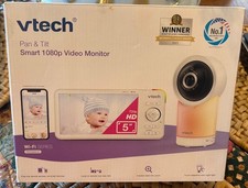 VTech 5" 1080p Smart WiFi Remote Access 360 Degree Pan  Tilt Video Baby Monitor