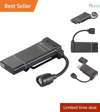 Rechargeable Clip-On Light LED White Red USB Compact Waterproof Outdoor