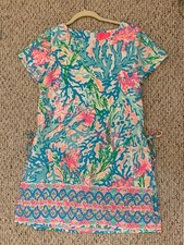 Lilly Pulitzer Blanca Stretch Romper Multi Coral Bay Engineered Romper Size 8