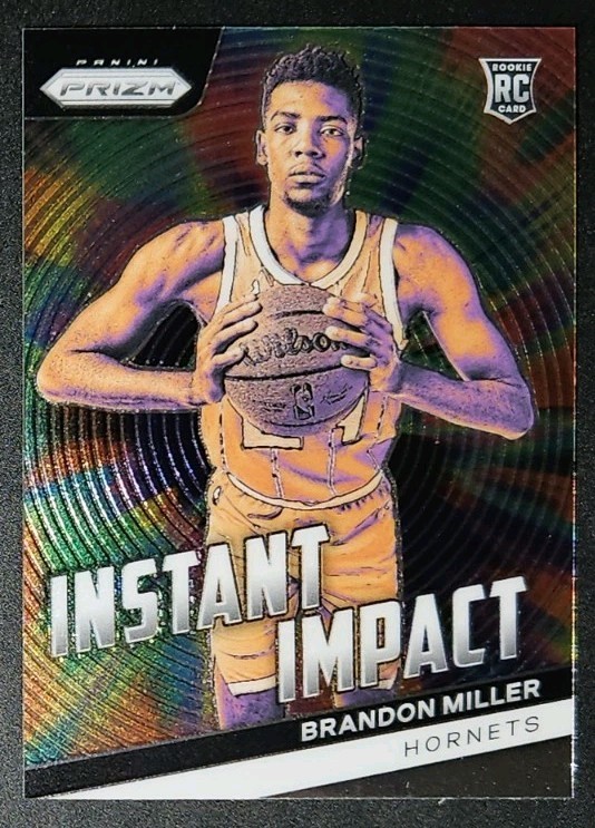 Brandon Miller 2023-24 Panini Prizm INSTANT IMPACT Rookie Insert Card (no.4)
