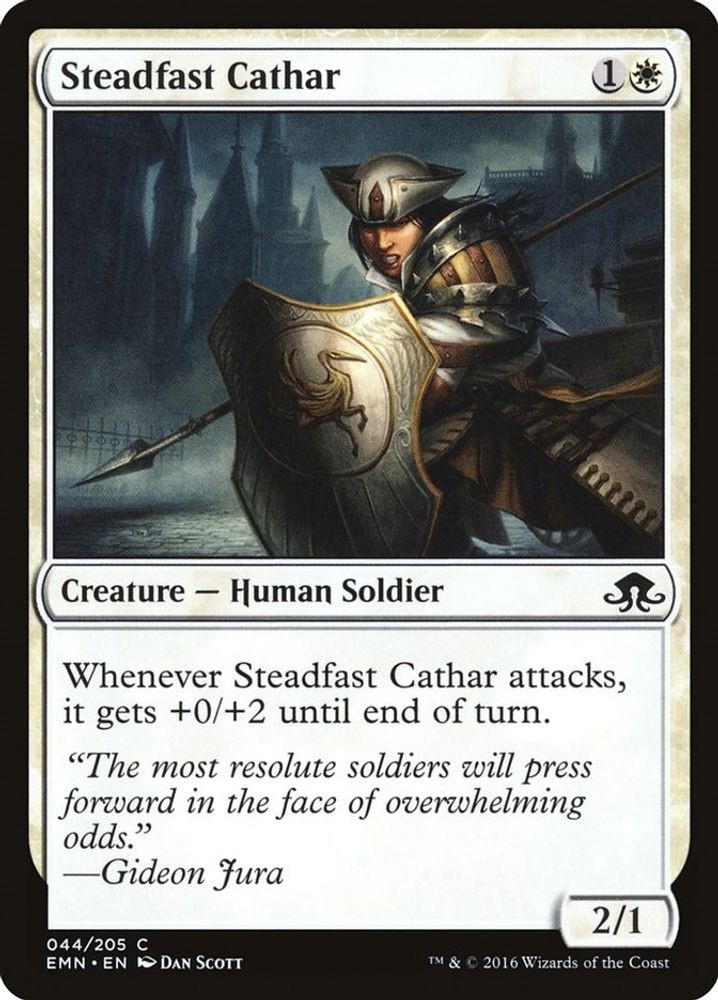 2016 Magic: The Gathering: Eldritch Moon - Steadfast Cathar (#44, C, Near Mint)