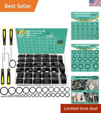 1086 Pcs 32 Size SAE O Ring Assortment Kit Standard Buna-N Rubber O'ring Set ...