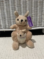 March Dimes New Kangaroo W/ Joey In Pouch Plush Realistic Stuffed Animal