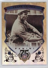 2014 Panini Hall of Fame Blue Shield Red 3/50 Frank Chance #15 HOF Shield 0l2