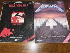 Metallica Kill Em All/Master Of Puppets Guitar Books By Cherry Lane Lot Of 2
