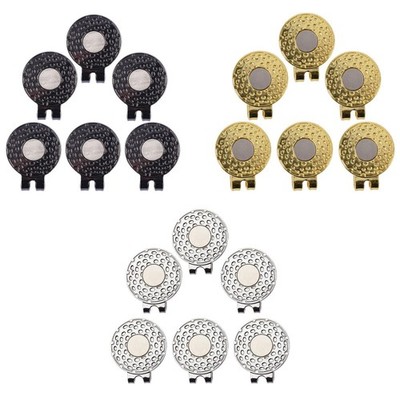 6PCS Golf Hat Clips Golf Ball Marker Halter für Hosen Golfkappen