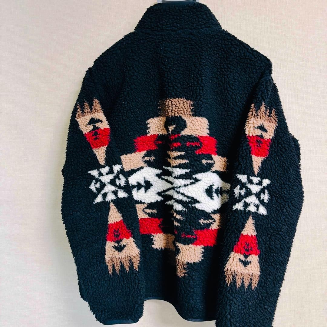 Pendleton×BEAMS Boa Jacket M Black Wool Fleece Na… - image 2