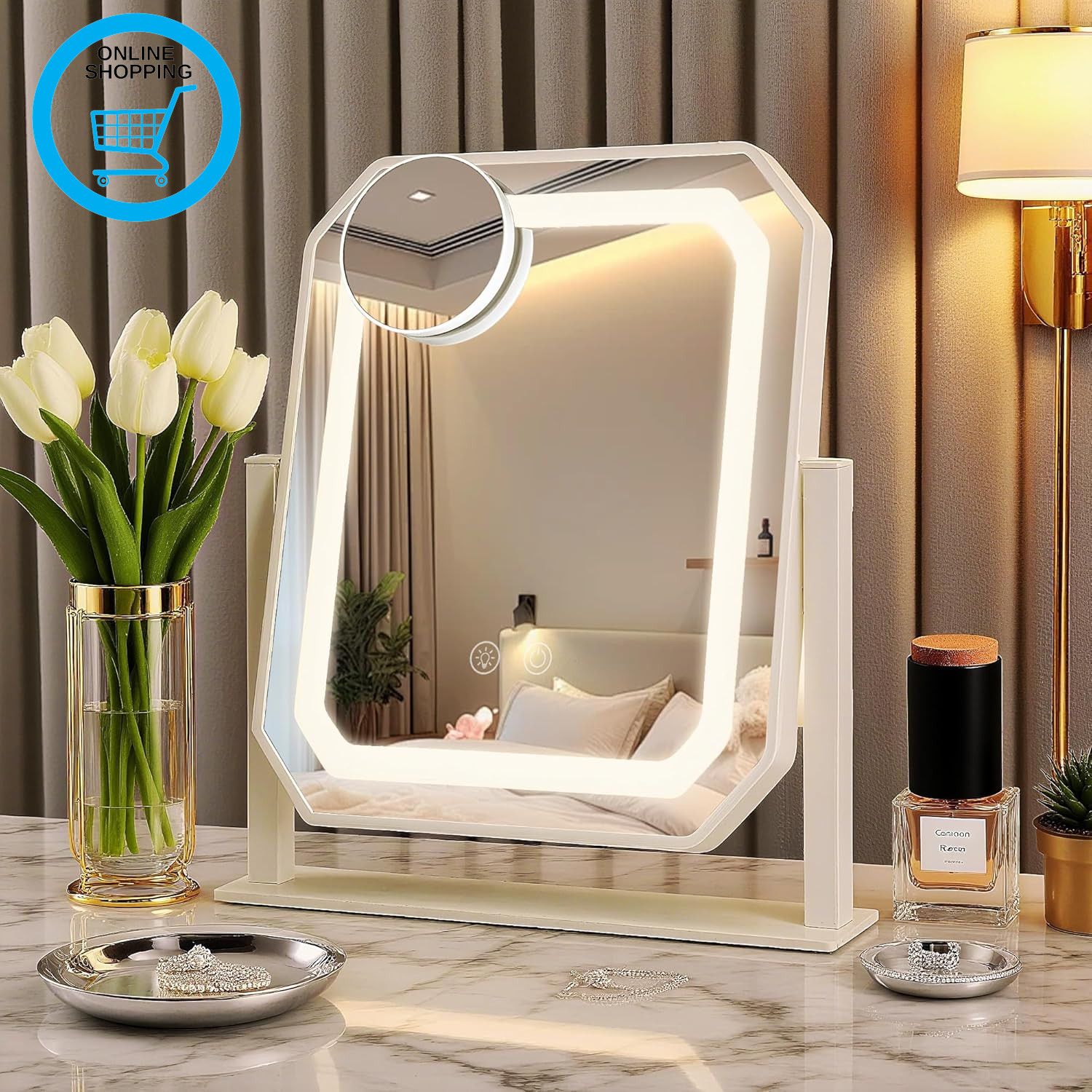 Vanity Mirror with Lights Hollywood Makeup Mirror with Lights, LED Makeup Mirror