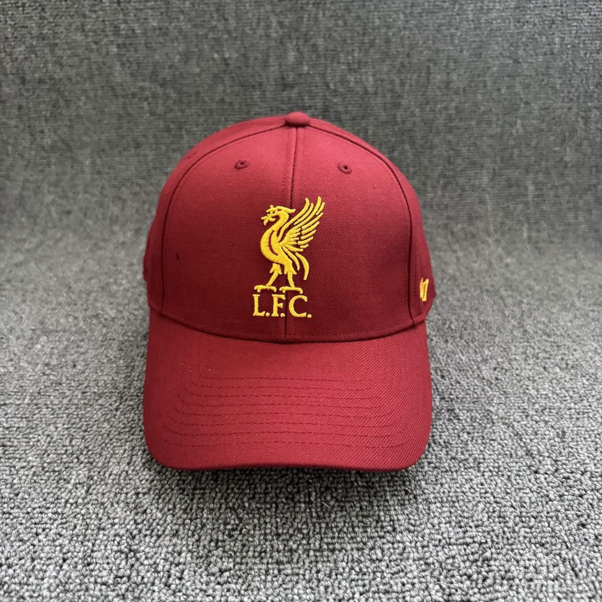 '47 Brand Liverpool FC Snapback Cap Curved Brim Burgundy OSFA Retro Hat