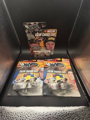 hot wheels color changing cars 1/64 scale jeff gordon,matt kenseth,jimmy johnson