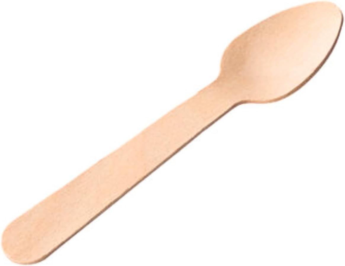 Utopia Birch Wood Teaspoon 4.25inch / 11cm, F90210-000000-B01010, Pack of 100