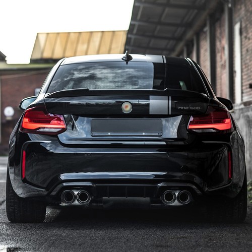 Satin Silver Rally Racing Stripes Vinyl Graphic Decals For BMW 2 Series M2 M240i - Picture 5 of 7
