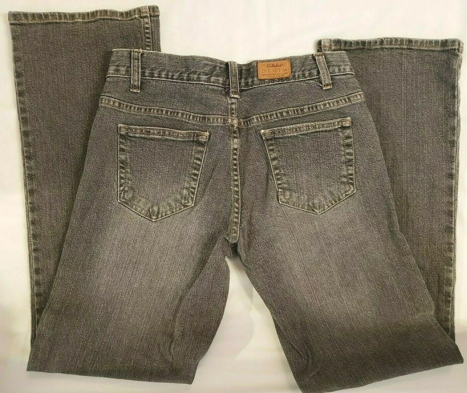 Cabelas Casuals Womens Light Grey Denim Straight Leg Jeans Size 6 - Image 4 of 4