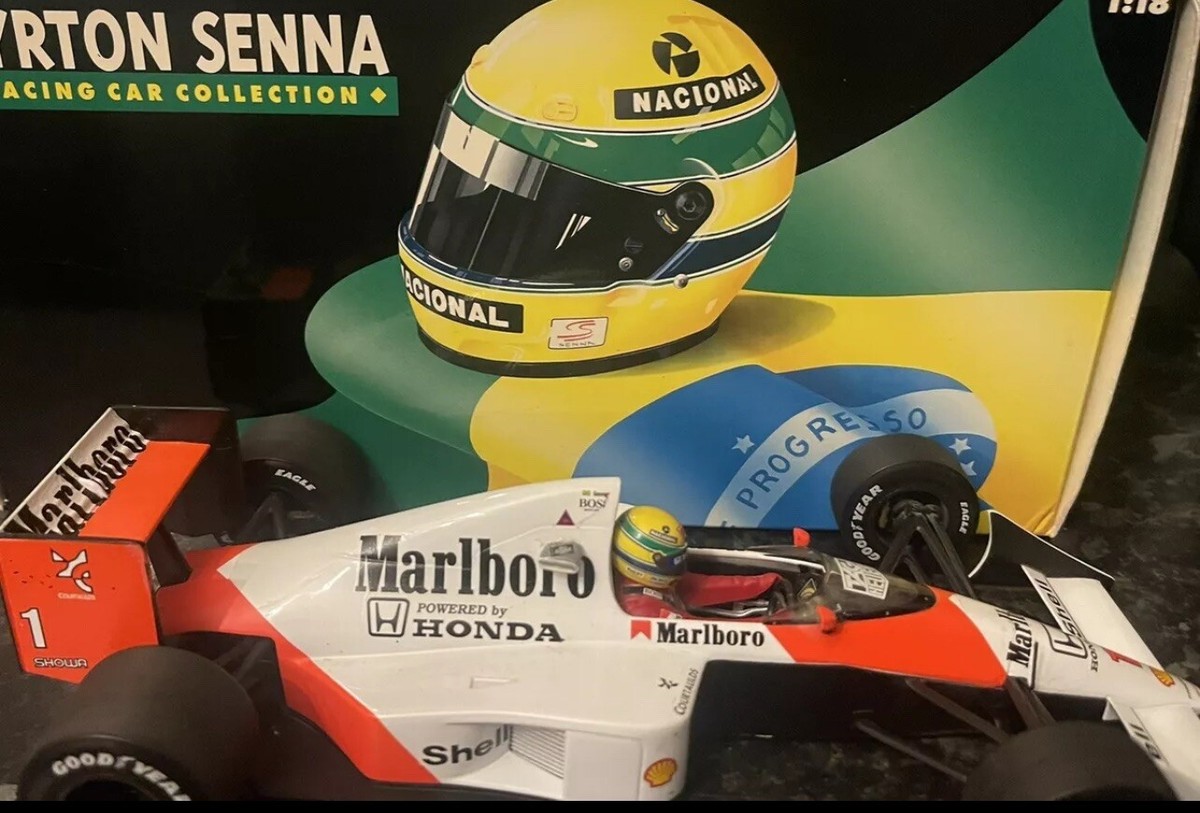 Ayrton Senna Mp4/5 Suzuka legend 1989 1/18 repaired | eBay