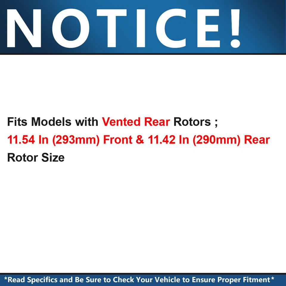 Rotores de freno delanteros traseros de 11,54" pastillas de freno para 2013-2024 Scion FR-S Subaru BRZ Foto 2 de 4