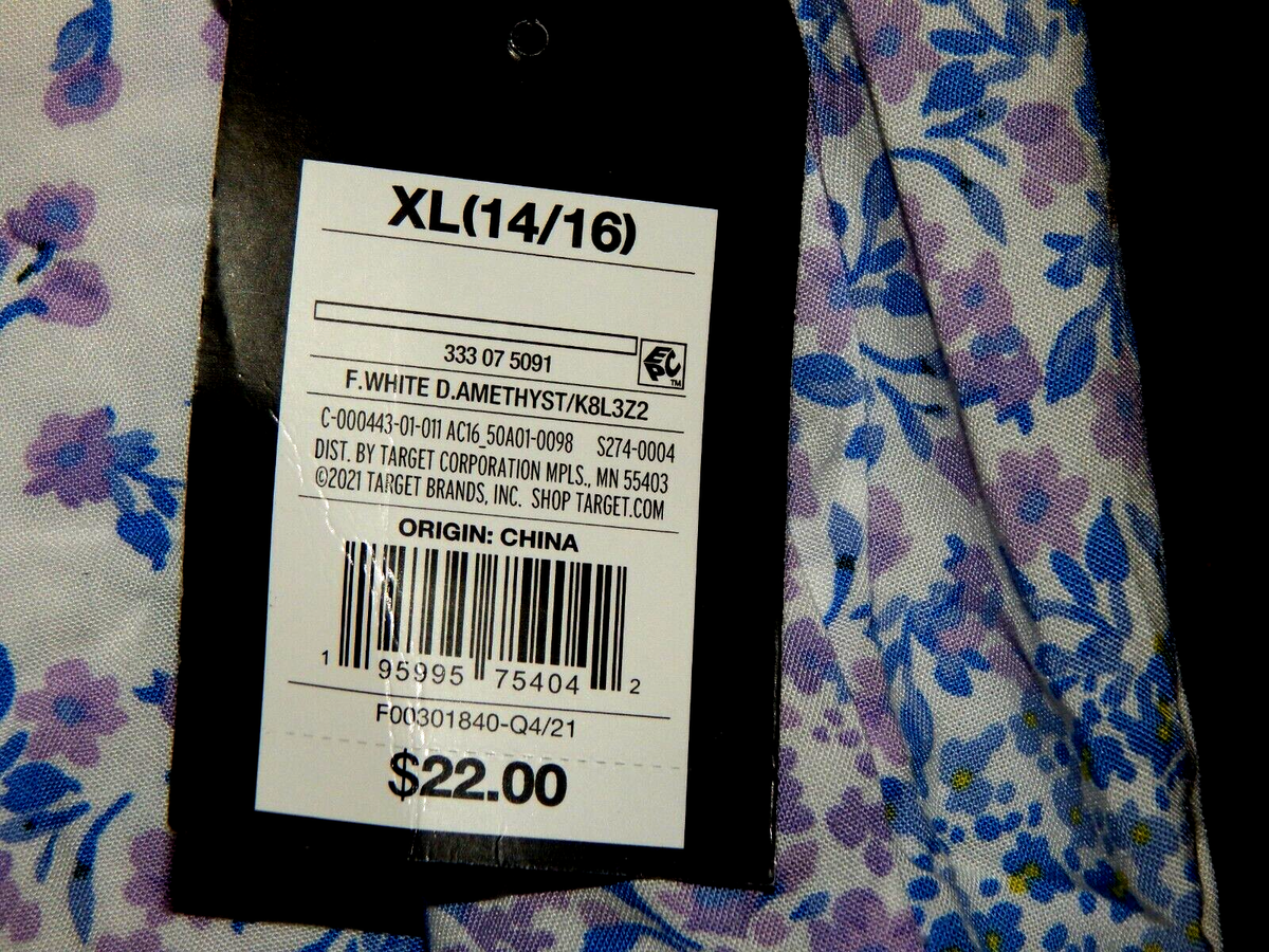 Art Class Floral Quilt-Look Sun Dress XL (14/16) NWT | eBay