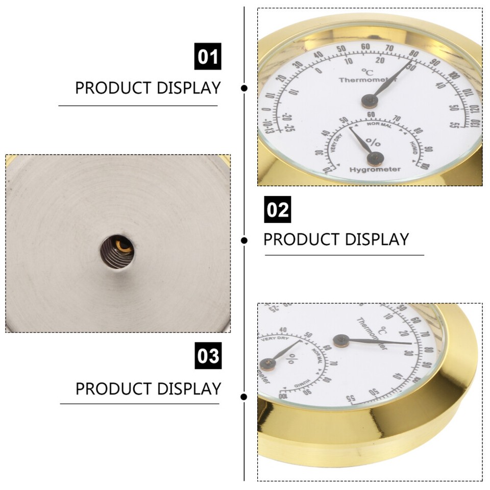 Guitar Case Hygrometer Instrument Care Violin Thermometer Round