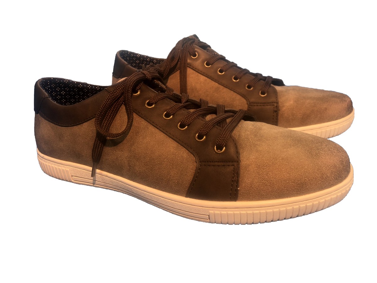 MUK LUKS Mens Lace Up Brown Sneakers Sz 12 Shoes WPL 6134  display picture 3