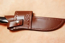 Custom Leather Crossdraw Sheath for Buck 120