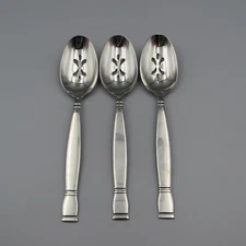 Oneida Stainless ALBANY Slotted Serving Spoons - Set of Three *
