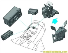 1/48 Metallic Details MDR48235 ASP-3N sight for MiG-15, MiG-17, La-15