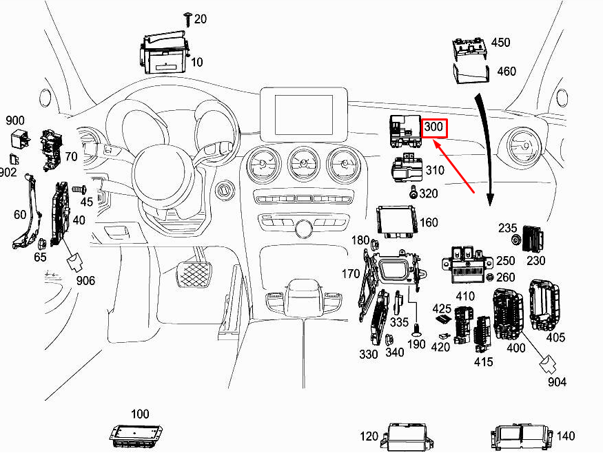 Neu MERCEDES-BENZ GLC X253 Klimaanlagensteuergerät A2229003812 Original
