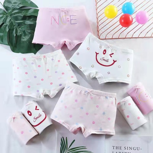 New Cotton Soft Girls Underwear Boxer Shorts Pupils' Briefs Knickers baby Kids - Picture 16 of 17