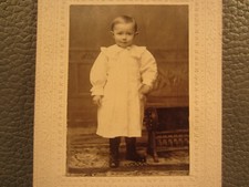 Victorian Antique Cabinet Card Photo of a Child Young Girl