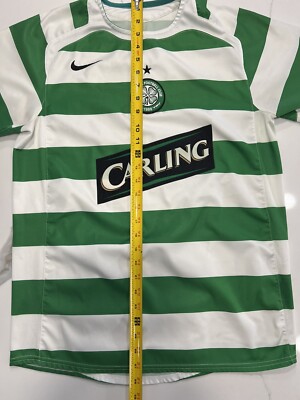 Vintage 2005-2006 Celtic FC Nike Total 90 Home Shirt Adult Size