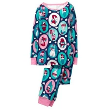 NWT Gymboree Christmas Girls Gymmies Winter Pals pajama set Holiday 18-24M, 3,6