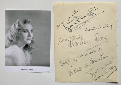 Veronica Rose - Movie - Original Autograph + More - Size 16x13cm