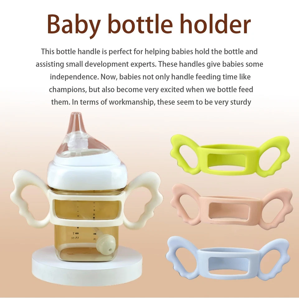 4 Stück Babyflaschen Griffe Babyflaschengriff Aus Silikon Flaschengriff Halte... - Bild 3 von 4