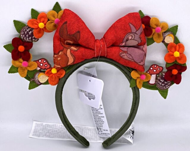 Disney Parks Bambi Thumper Flowers Forest Minnie Mouse Ears Headband 2022 - NEW
