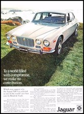1972 Jaguar XJ6 Vintage Advertisement Print Art Car Ad J761