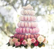 Macaron Cupcake Stand 6 Tier Large Macaron Dessert Tower Display Round Cupcake
