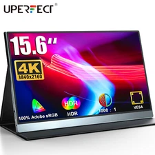 4K Monitor 15.6 inch 3840×2160 Portable Monitor Laptop Extender Screen Gaming