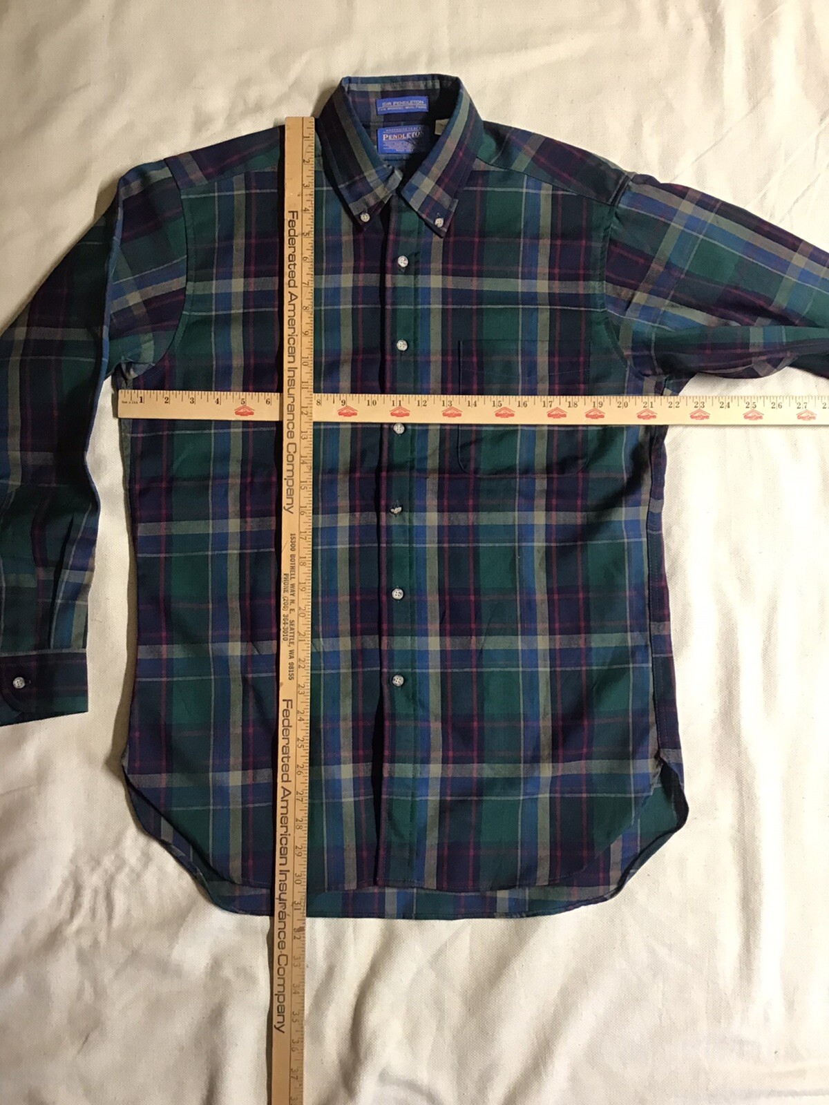 Pendleton Sir Pendleton Wool Shirt, Medium - image 4