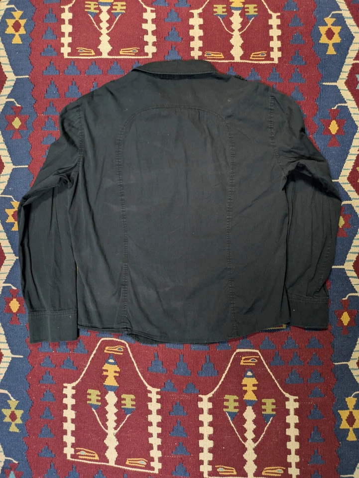 Y2K Lip Service Shirt, Medium, Goth / Emo, Longsleeve, Shoulder Straps - Image 3 of 4