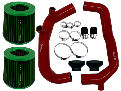 N54 Upgrade Turbo Inlet pipe 2.0'' FOR 07-10 BMW 335xi 335i 535i - RED GRAF