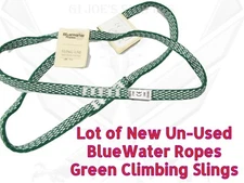 20 NEW Bluewater Ropes Titan Runner Climbing Sling 12" 13mm 27kN GREEN ONLY OFL