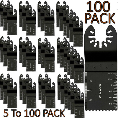 100x Oscillating Multi Tool Saw Blades Set Carbide Metal Blade For Dewalt  Makika UK