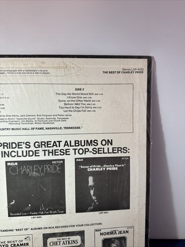 The Best of Charley Pride - Let the Chips Fall - 33 RPM Vinyl Record Vintage - Picture 8 of 16