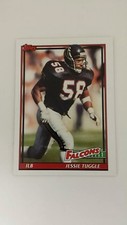 JESSIE TUGGLE 1991 TOPPS FOOTBALL Card # 568 C0842