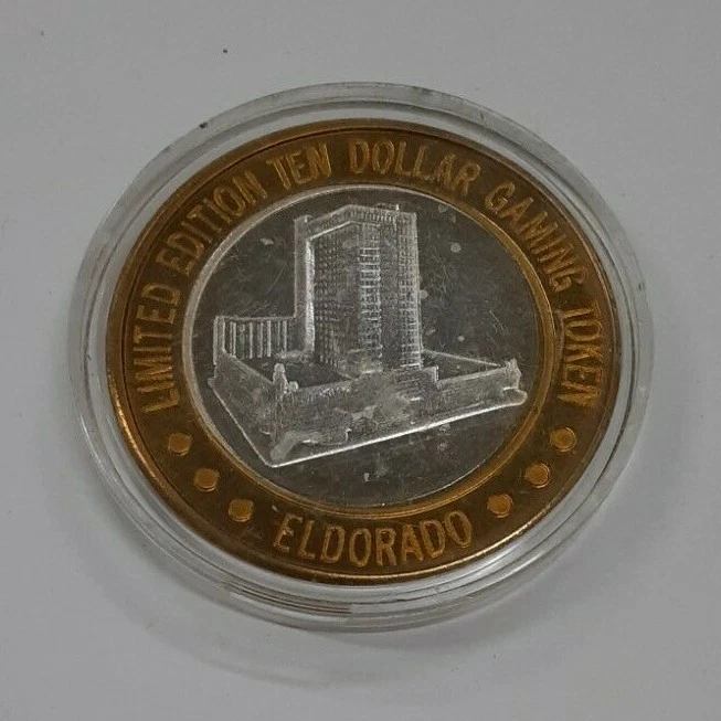 Silver Casino Chips In Collectible Individual $10 Casino Chips for