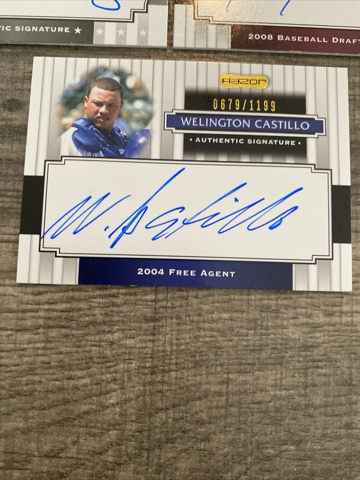 2008 Razor 批量独家签名 Wade Miley Ike Davis Welington Castillo 签名 — 第 4/4 张图片