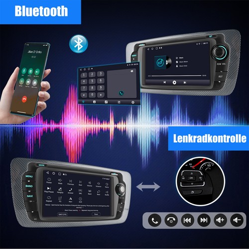 Für Seat Ibiza IV 6J 6P 2009-13 DVR Autoradio Android 14 Carplay GPS Navi RDS BT - Bild 10 von 15