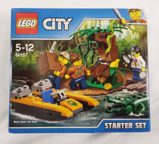 LEGO 60157 CITY Dschungel Starter-Set Boot Forscher Krokodil Neu & OVP vgl Fotos
