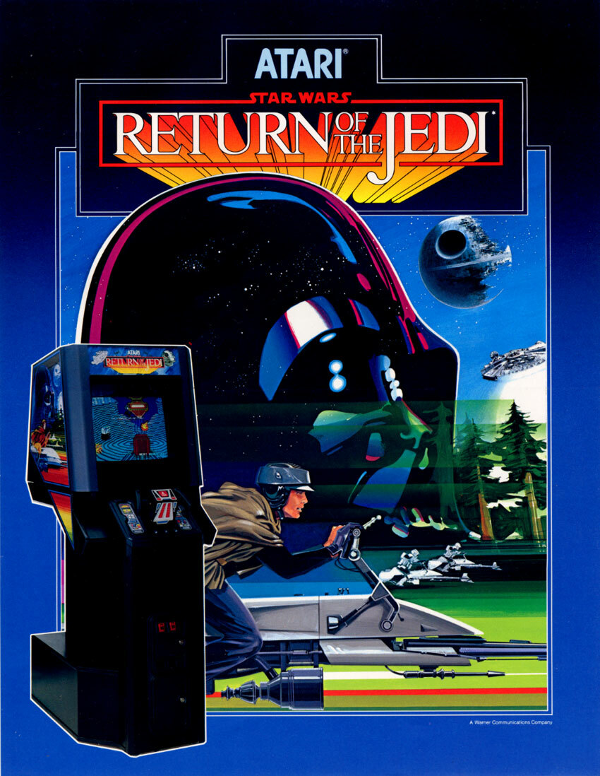 Return Of The Jedi Star Wars Arcade Flyer Original 1984 Video Game